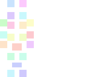 Light pastel colour pallette