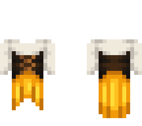 OB - Dress & Coreset w/ Yellow Blouse