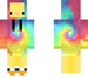 Duck in tie die hoodie