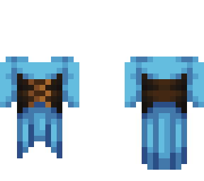 OB - Corset w/ Blue Top & Blouse