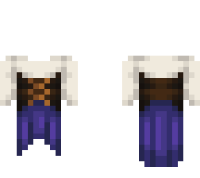 OB - Dress & Corset w/ Purple Blouse