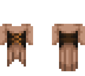 OB - Dress & Corset w/ Light Brown Blouse