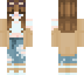 Girl w tan jacket + shoes + glasses?