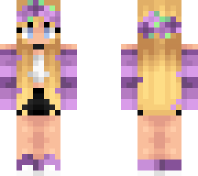 Summer Purple Girl w/ Blonde Hair