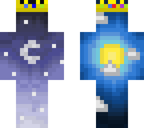 Night and Day with Technoblade's Crown