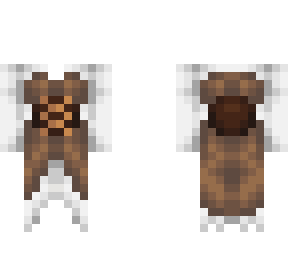 OB - White & Brown w/ Lace Corset Dress