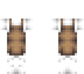 OB - White Dress w/ Overalls