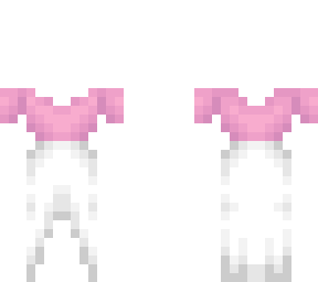 OB - Cute Pink Ruffle Top w/ White Blouse