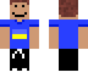 simple person with Ukrainian flag