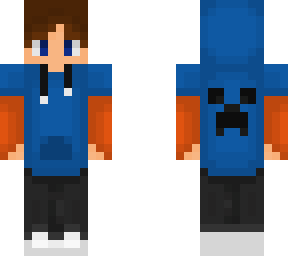 BlueAndOrangeHoodieGamerBoy
