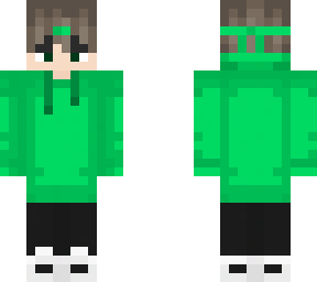 My skin in green