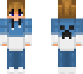 Blue And White Hoodie Gamer Boy