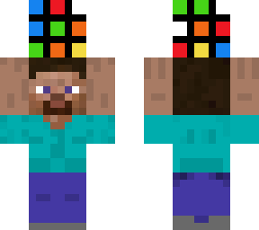 steve with rubik's cube