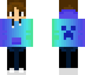 Blue And Green Hoodie Gamer boy