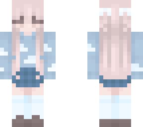 Cloud shirt girl skin
