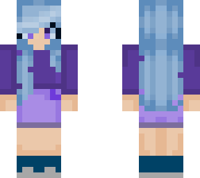girl with blue hair