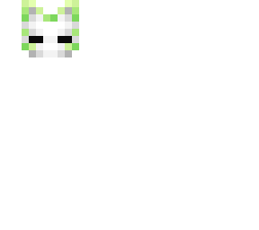 OB - White & Light Green Kitsune Mask