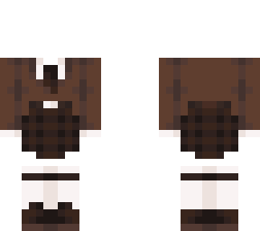 OB - Brown Uniform w/ Skirt Socks & Tie