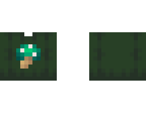 OB - Dark Green Cyan Mushroom Sweater