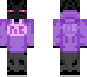 NC Enderman Hoodie Purple Hoodie Skin