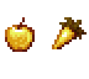 Golden Apple and Golden Carrot Skin