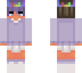 Purple sweatshirt with a skirt