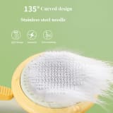 New Pet Cat Brush Hot Selling Hand-held Steel Wire Self-cleaning Comb Looper For Hair Removal - Image 6