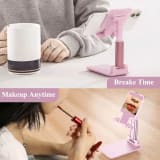 Phone Stand For Desk 2 Pack, Adjustable And Foldable Cell Phone Holder For Home, Office, Work And Video Viewing - Image 4