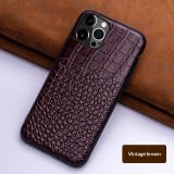 Genuine Leather Full-wrap Phone Case - Image 7