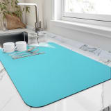 Diatomaceous Earth Kitchen Counter Drying Mat - Absorbent Heat Resistant Coaster for Coffee Bar Sink Area Easy Clean Stain Resistant Table Pad - Image 15