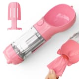 Pet Water Bottle Feeder Bowl Garbage Bag Storage Portable Pet Outdoor Travel 3 In 1 Dog Water Bottle - Image 16