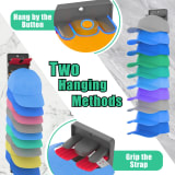 Spring-loaded Colorful Baseball Cap Rack Storage Organizer - Image 1