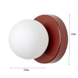 Vintage Glass Globe Wall Lamp - Image 9