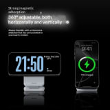 Small Round Unit Foldable 3-in-1 Multifunctional Magnetic Wireless Charger - Image 4