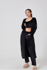 Cozy Pajama Set, 3 Piece Lounge Set, Cute Loungewear, Warm Suit Sets, Matching Set, Lounge Set, 3 Piece Pant Sets, Women Winter Dress - Image 12