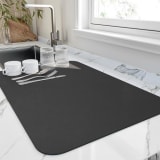 Diatomaceous Earth Kitchen Counter Drying Mat - Absorbent Heat Resistant Coaster for Coffee Bar Sink Area Easy Clean Stain Resistant Table Pad - Image 6