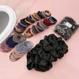 755-Piece Hair Accessories Set For Women, Seamless Ponytail Holders, Scrunchies And Hair Ties For Thick & Curly Hair - Image 5