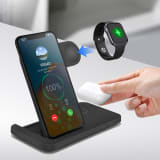 Folding 3 in 1 wireless charger 15W fast charge - Image 4