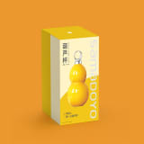 Gourd Shape Insulated Tumbler With Straw 520ml Travel T Hermos Yellow - Image 2