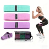 Resistance Bands Loop Set Of 3 Exercise Workout Crossfit Fitness Yoga Booty Band - Image 1