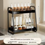 Spice Storage Rack Double Layer Kitchen Storage Rack Multifunctional Spice Storage Rack Tabletop Oil Salt Sauce Vinegar Rack - Image 12