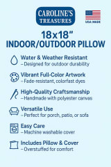 Gay Pride Joy as Resistance Throw Pillow Machine Washable, Indoor Outdoor Decorative Pillow for Couch, Bed or Patio, 18Hx18W - Image 6