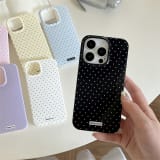 Korean-style Minimalist Polka-dot Soft Phone Case - Image 3