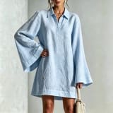 Autumn New Arrival Elegant Slimming Dress With A Lapel Collar For Women - Image 7