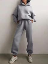2026 Women's Autumn And Winter New Sales In Europe And America Casual Fashion With Thick Velvet And Warmth, Long Sleeve Hoodie And Pants, Two Piece Set - Image 13