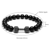 FIT LIFT Metal Dumbbell Beads Bracelet Jewelry - Image 5