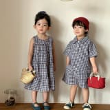 Kids' Shirt And Shorts Set Girls' Dress Sibling Matching Outfits - Image 3