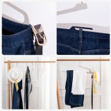 Multipurpose Pants Hanger Is A Space Saving Closet Organizer That Features An Open Ended Design To Help You Store Trousers Jeans And Scarves Effectively In Your Limited Wardrobe Space - Image 2