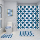 Bathroom Five-piece Set, Shower Curtain, Three-piece Mat Set, Aluminum Alloy Decorative Painting - Image 53