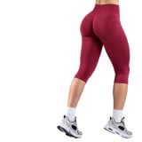 Yoga Pants Tummy-control Capri-length Womens Workout And Fitness Outerwear - Image 3